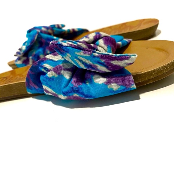 Blowfish Ginah Turq Dye Pop Slide Sandals - NWT - Picture 7 of 16
